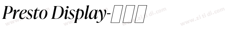 Presto Display字体转换 Presto Display字体转换
